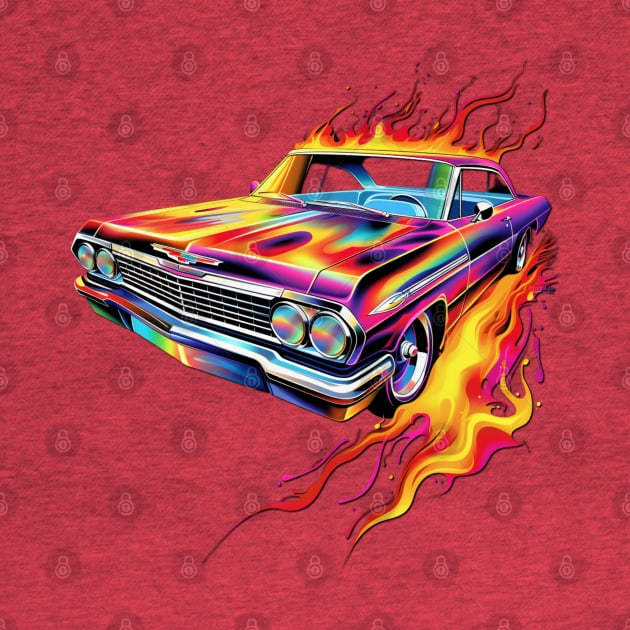 Chevy Impala pop art by Spearhead Ink